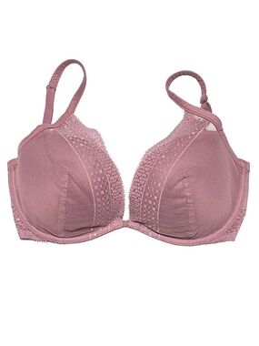 VICTORIA’S SECRET Plunge Push Up Lace Mesh Bombshell Coquette